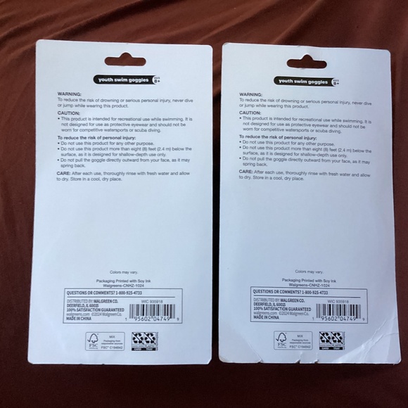 Bring on the Sun Youth Swim Goggles Bundle 4 Count NEW Ages 8+ - Picture 5 of 7